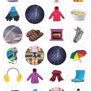 מדבקות של אביזרי חורף